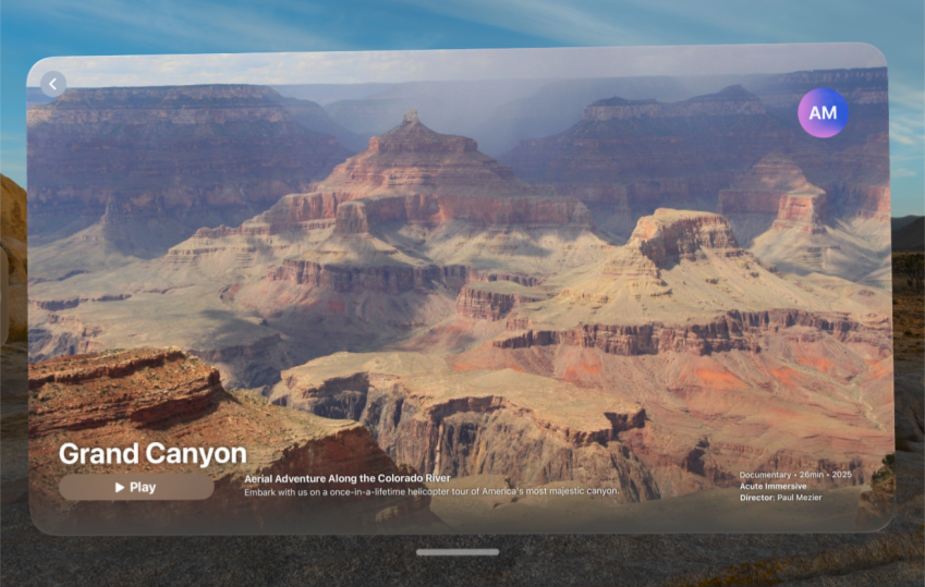 A configurable application for Apple Vision Pro