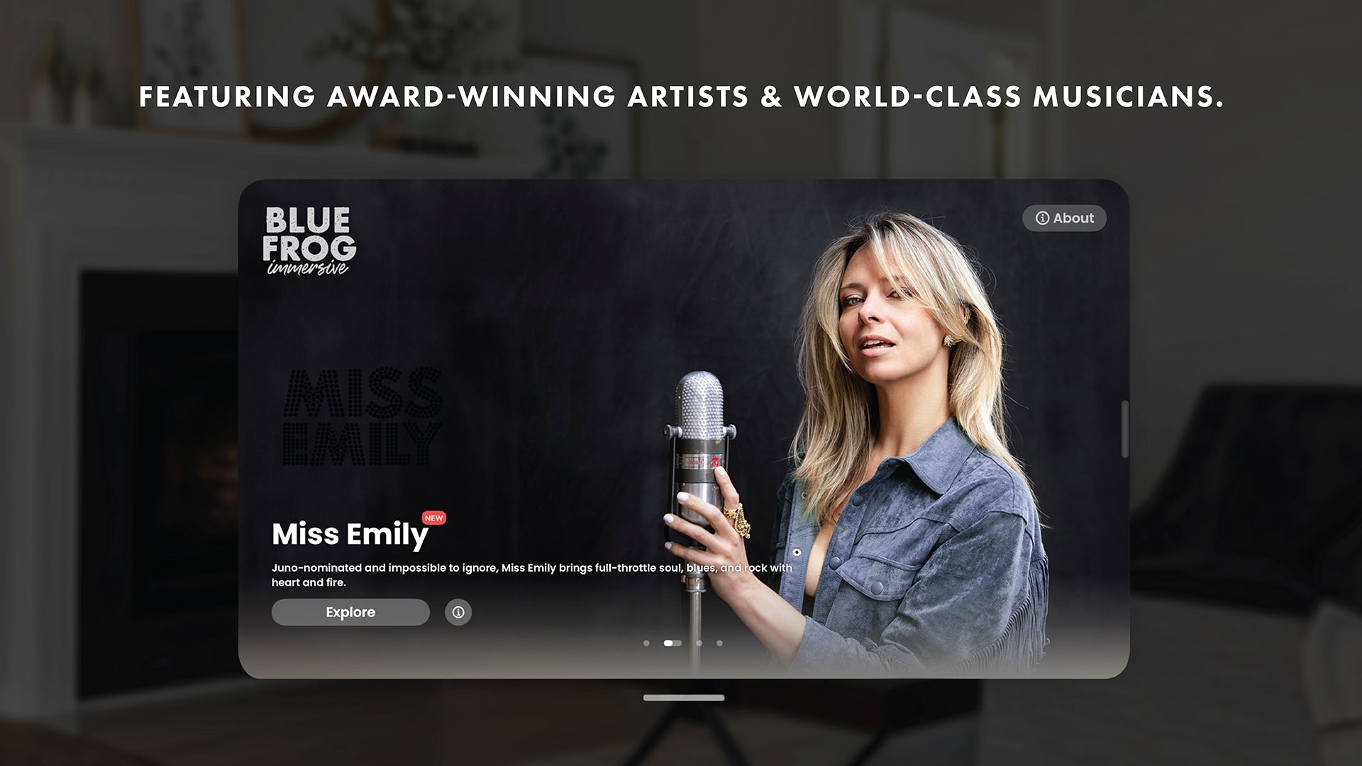 Blue Frog Immersive application presentation