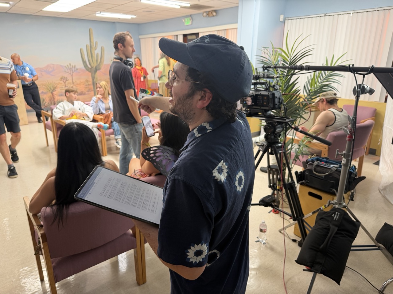 Director Tristan Seniuk during rehearsals