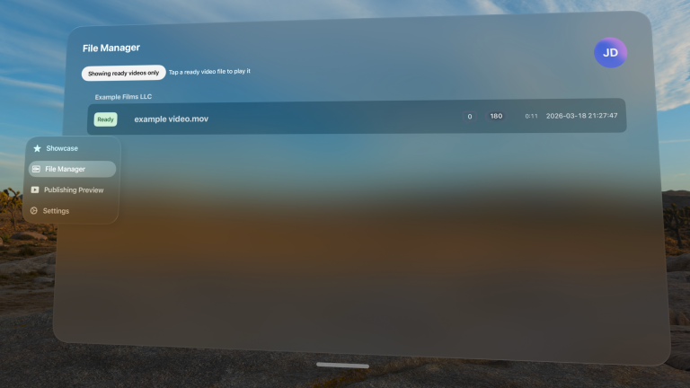 Acute Pro sign-in and private file interface, step 3