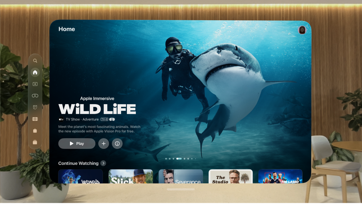A selection of Apple Immersive Video programmes
