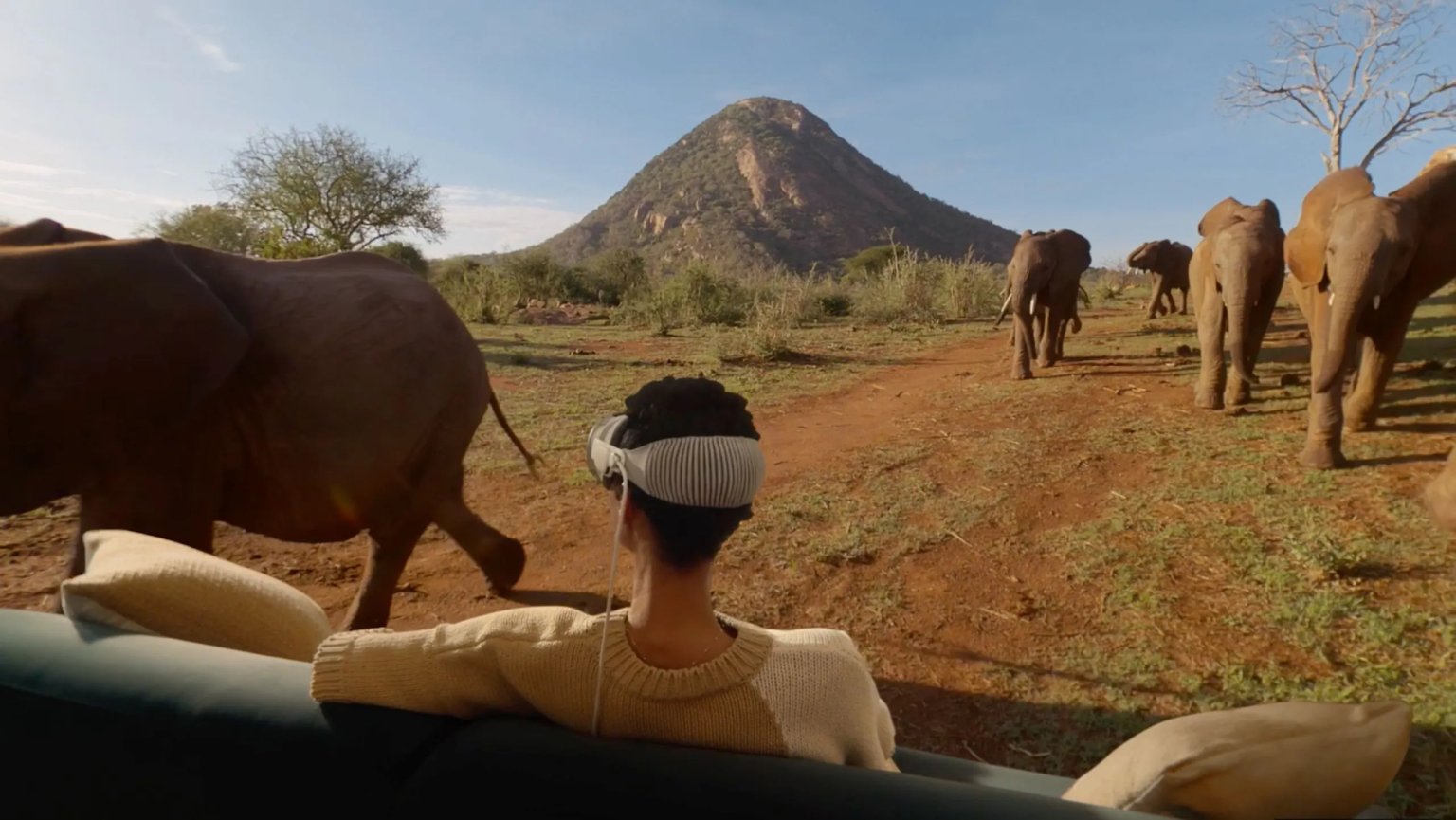 Apple Immersive Video viewed in Apple Vision Pro
