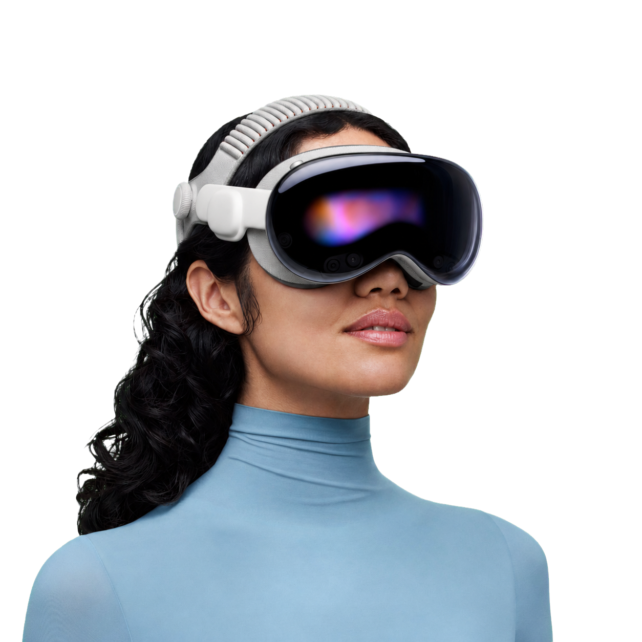Person wearing Apple Vision Pro